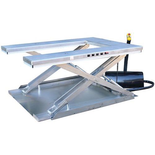 Table élévatrice électrique inox 1800 kg - Stockman