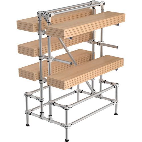 Mini-rack Cantilever fixe - charge 350 kg par niveau - Trilogiq