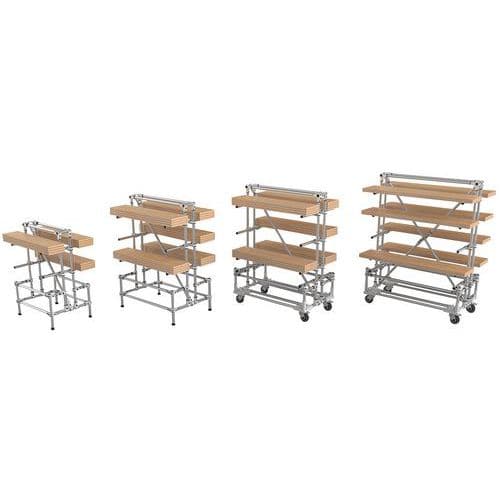 Mini-rack Cantilever vast - belasting 350 kg per niveau - Trilogiq