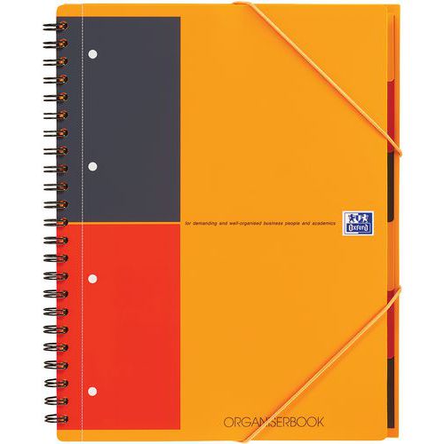 Cahier organiserbook int + perf a4+ 160 pages 80g - Oxford