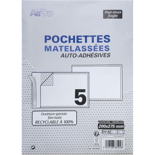 Kraft envelop zelfklevend wit 180 x 265 g - Oxford