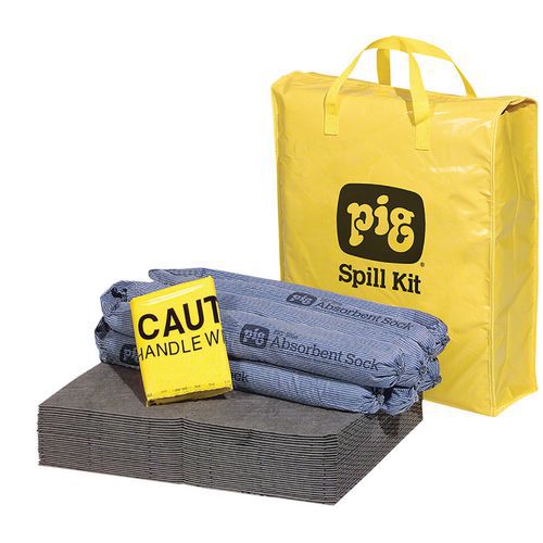 Kit absorbant portable liquides non agressifs - Pig