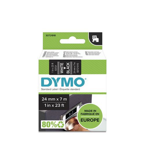 Labelcassette D1 breedte 24 mm - Dymo