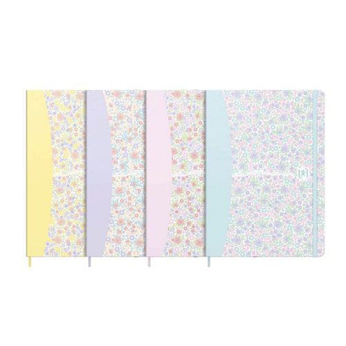 Notitieboek A5 Floral hard cover - 148 x 210 mm - assorti - Oxford