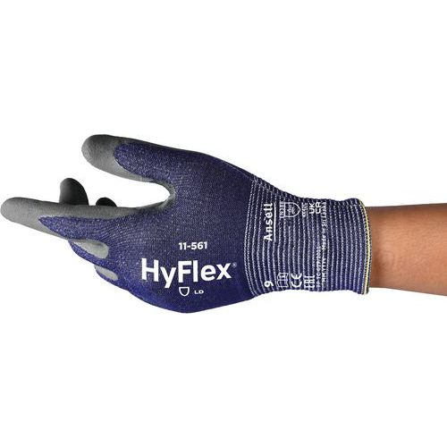 Gants anticoupures ergonomique HyFlex® 11-561 - Ansell