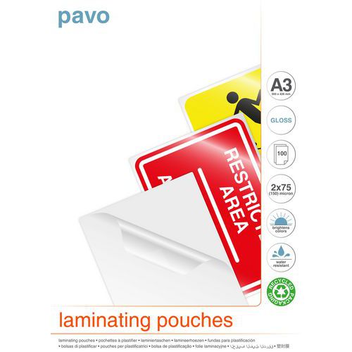 Lamineerhoezen A3 - Pavo