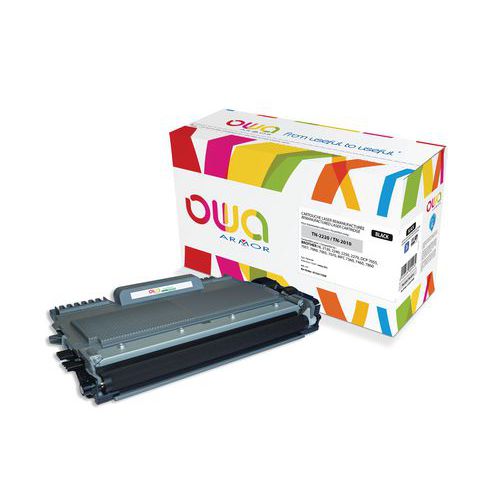 Toner hoge capaciteit compatibel Brother TN2220 BLACK - OWA