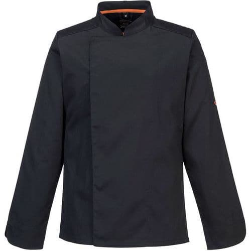 Jacket Pro MeshAir chef-koksjack zwart L/S C838 - Portwest