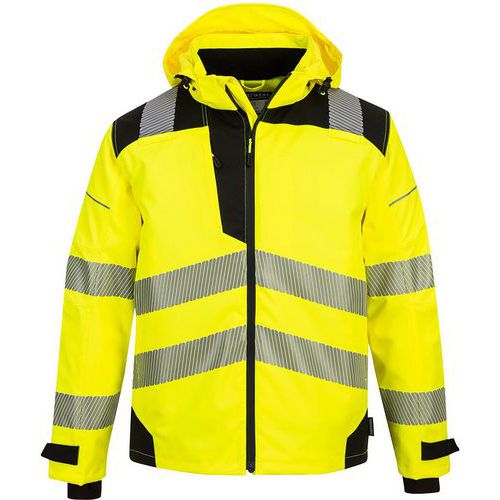 Regenjas PW3 Extreme Breathable PW360 Zwart/geel Portwest