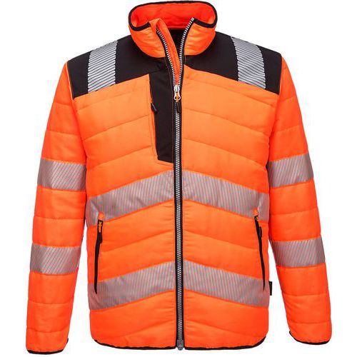 Veste haute visibilité Baffle PW371 Noir/orange - Portwest