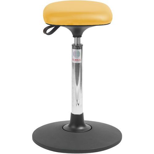 Tabouret Sway Assise Tetra - Imitation cuir - Haut - Global Professional Seating