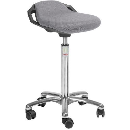 Kruk alu50 hoog model zitting Space stof 3D - Global Professional Seating