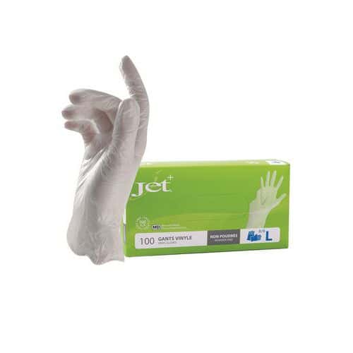 Gants jetables vinyle non-poudrés - MP hygiène