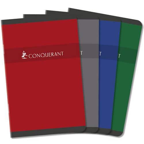 Carnet 7 agrafé 90x140 96 p 70g quadrillé 5/5 - Lot de 10 - Conquerant