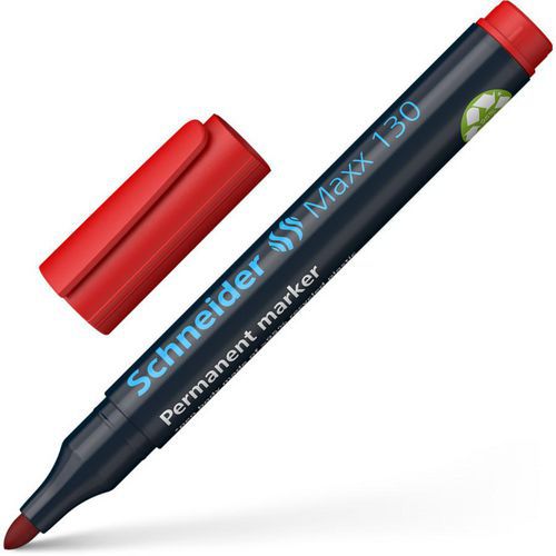 Markeerstift - Maxx 130 - permanent - rood - 10 stuks - Schneider