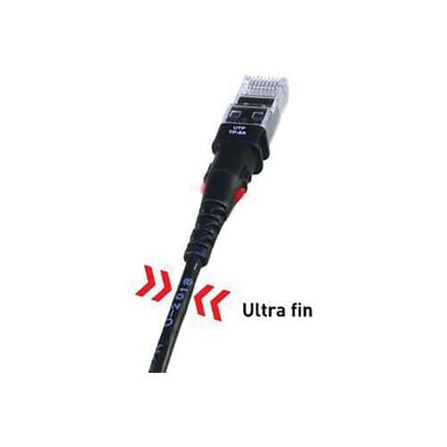 Cordon réseau RJ45 CAT 6A U UTP fin - Patchsee