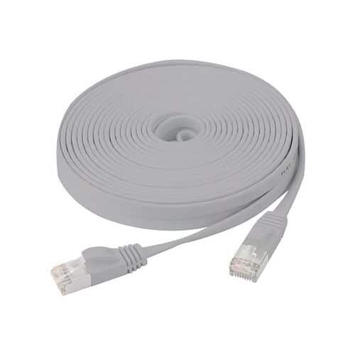 Cordon réseau RJ45 plat CAT 6 U FTP SNG gris