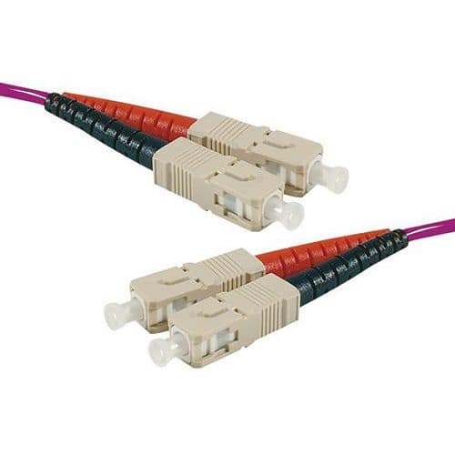 Optische duplex jumper HD multi OM4 50 125 SC-UPC SC-UPC erika