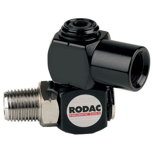 Luchtaansluiting draaibaar 1/2 inch Rodac