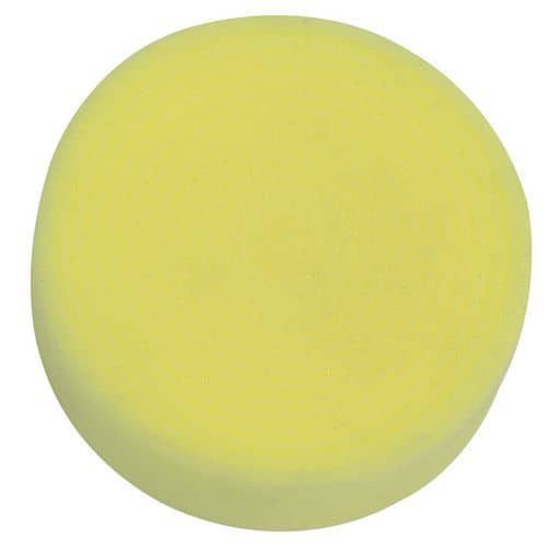 Eponge 90 mm velcro jaune  - Rodac