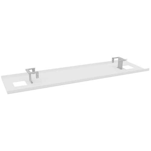 Goulotte passe-câbles blanc pour bureau bench X4