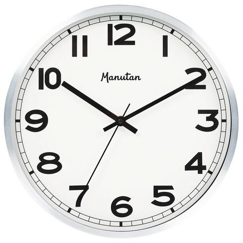 Horloge analogique murale à quartz Ø 30 cm - Manutan Expert