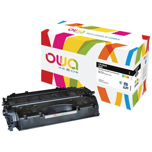 Toner refurbished HP 80X Zwart - OWA