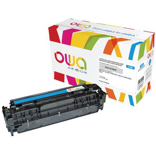 Toner reconditionné HP 305A Cyan - OWA