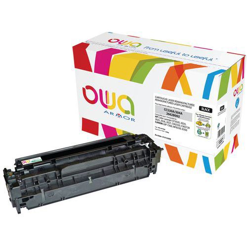 Toner refurbished HP 304A Zwart - OWA