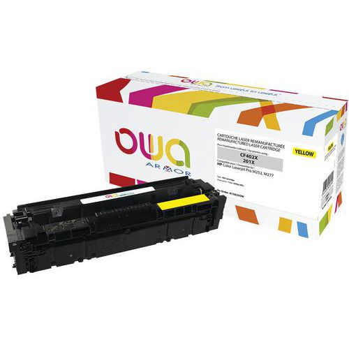 Toner refurbished HP 201X Geel - OWA