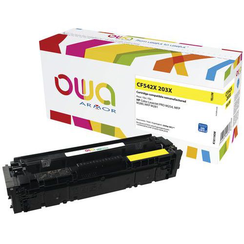 Toner reconditionné HP 203X Yellow - OWA