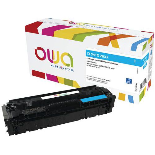 Toner reconditionné HP 203X Cyan - OWA