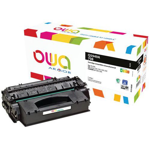 Toner refurbished HP 49A Zwart - OWA