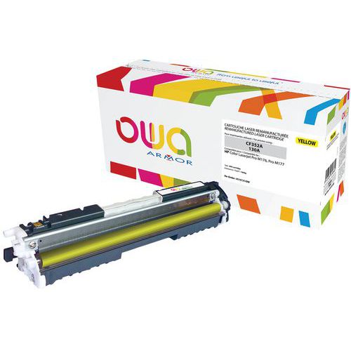 Toner refurbished HP 130A Geel - OWA