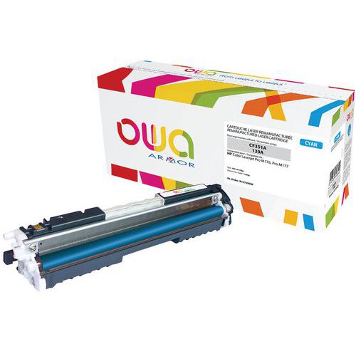 Toner reconditionné HP 130A Cyan - OWA