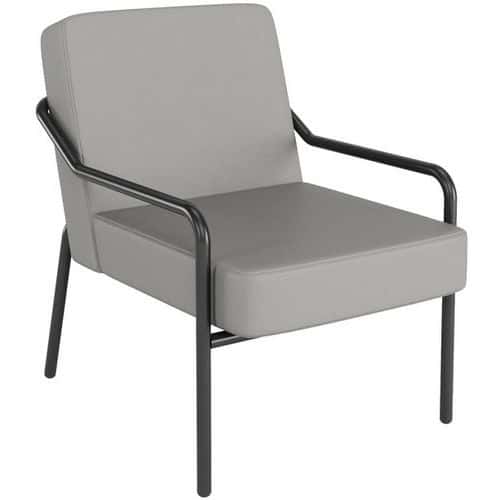 Imitatieleren fauteuil Medso, klassiek - Maat M - Meet by Paperflow