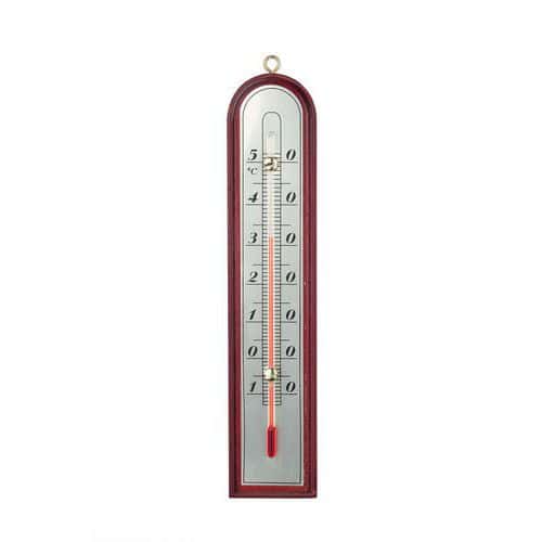 Thermometer voor binnen en buiten van natuurhout - Velamp