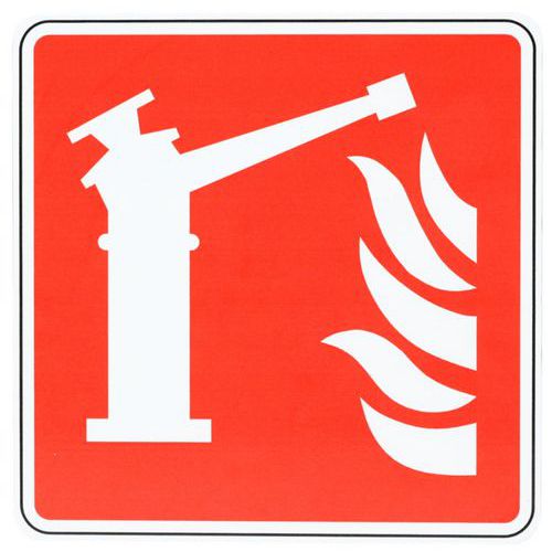 Panneau - Borne incendie/lance incendie aluminium - Manutan Expert