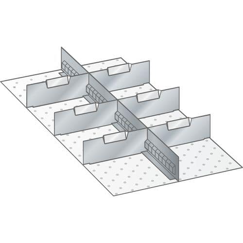 Set-indelingsmateriaal 18x36E (bxdxh) 306x612x200 mm - Lista