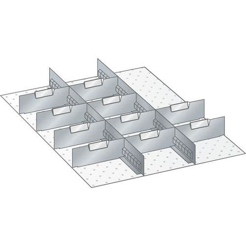 Kit matériel subdivision 27x36E (LxPxH) 459x612x50mm -Lista