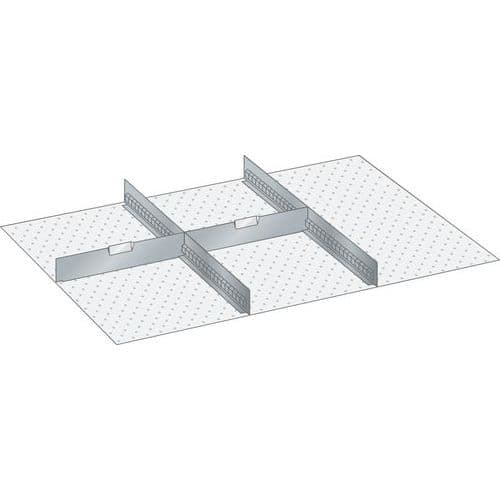 Set-indelingsmateriaal 54x36E (bxdxh) 918x612x75 mm - lista