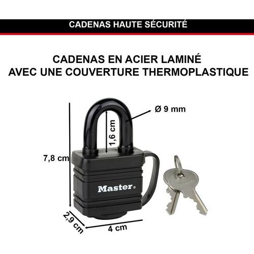 Kit câble et cadenas - Master Lock