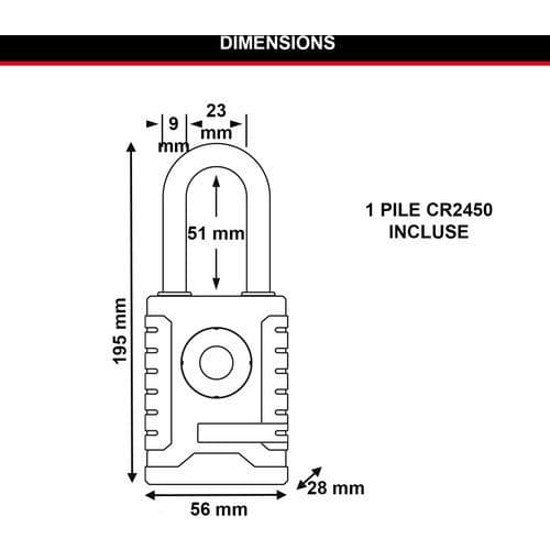 Bluetooth-hangslot voor buiten 4401EURLHEC - Master Lock