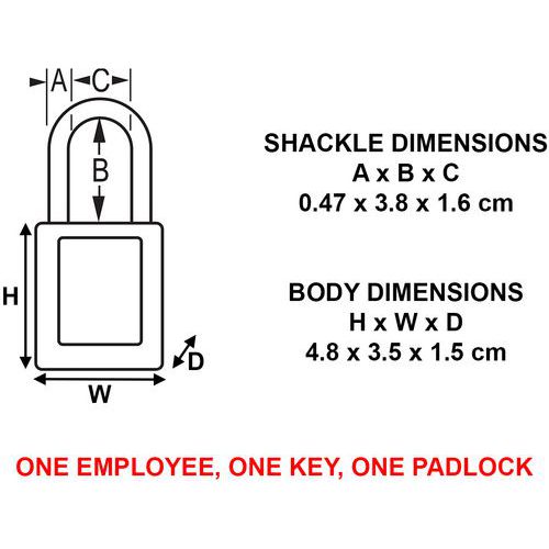 Cadenas de consignation anse fine S32RED - Master Lock