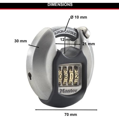 Cadenas à combinaison Excell M40EURDNUM - Master Lock