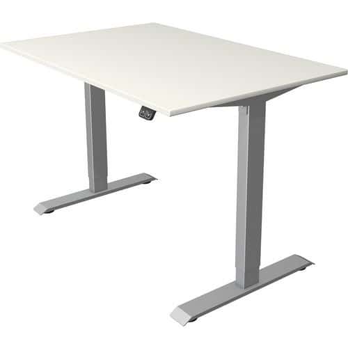 Bureau reglable Move 1,fonction memoire,Silver compact L1200 x P800 mm