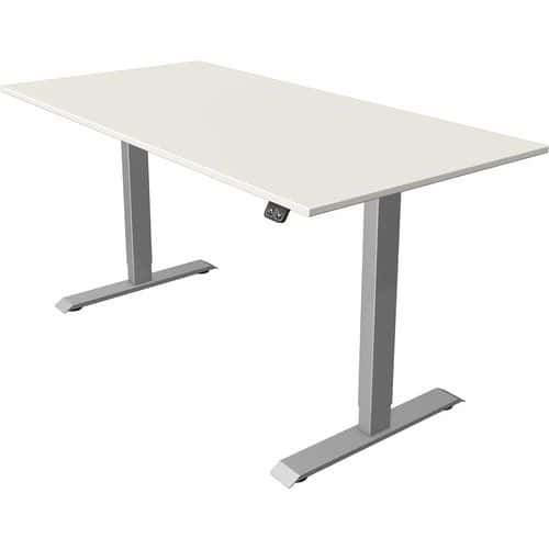 Bureau reglable Move 1,fonction memoire,Silver compact L1600 x P800 mm