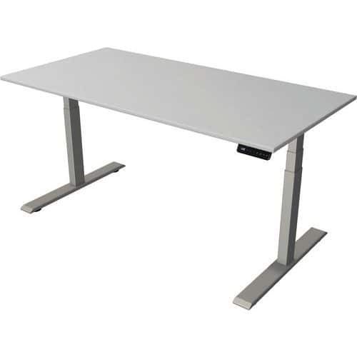 zit/sta bureau Move 2 zilver,electrisch, B 1600 x D 800 x H 630-1270mm