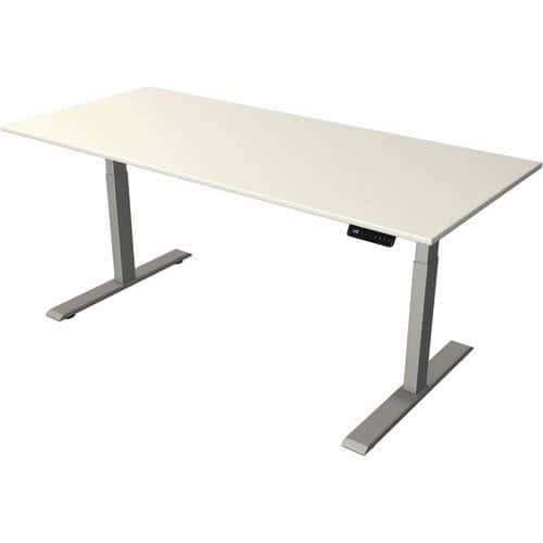 Zit/sta bureau Move 2 zilver,electrisch, B 1800 x D 800 x H 630-1270mm