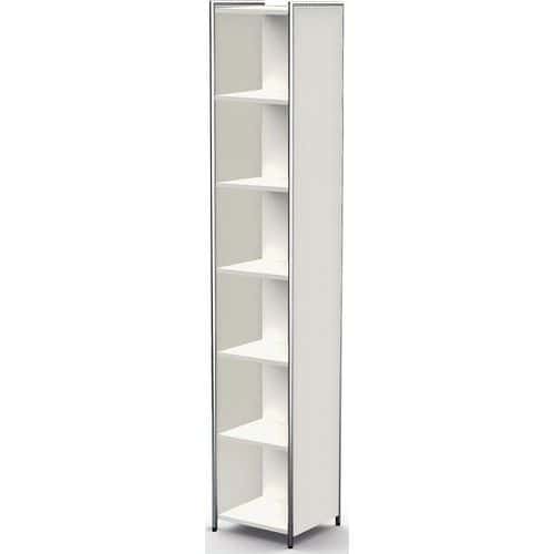 Armoire etroite - Artline - L 410 x P 380 x H 2200 mm, 6 etageres